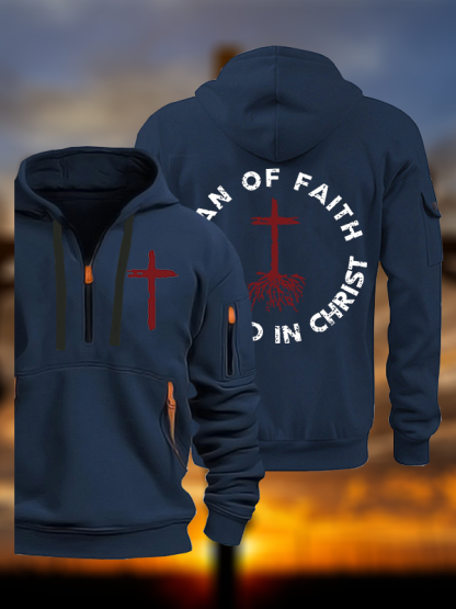 Man of Faith Jesus God Christian Zipper Hoodies