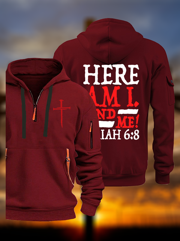 Isaiah 6:8 Send Me! Jesus God Christian Zipper Hoodies