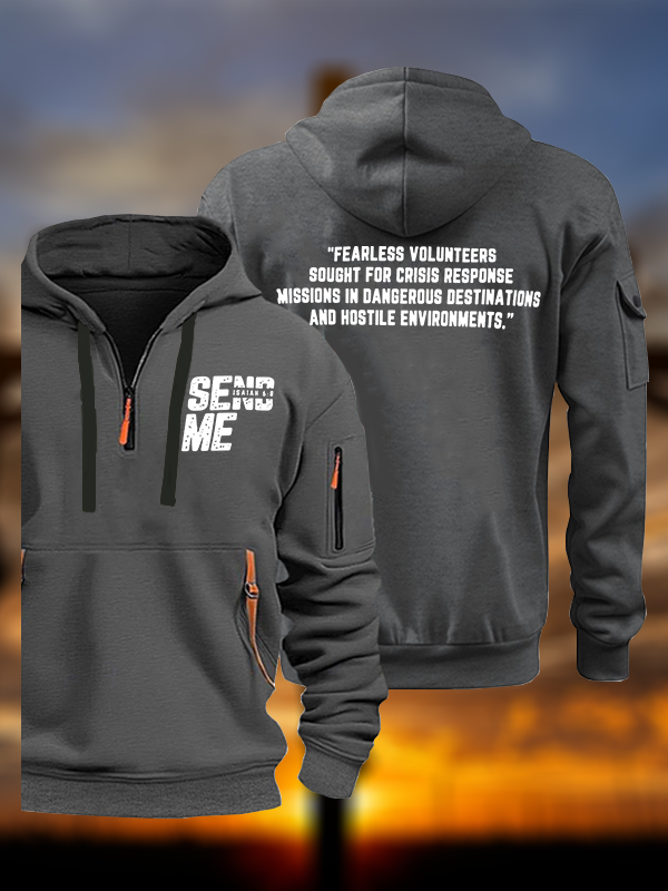 SEND ME - Isaiah 6:8  Jesus God Christian Zipper Hoodies