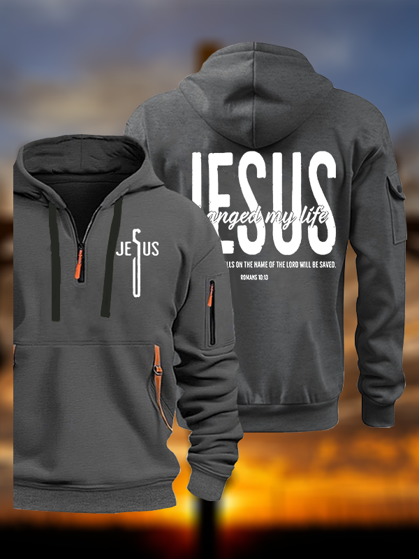 Jesus Changed My Life Jesus God Christian Zipper Hoodies