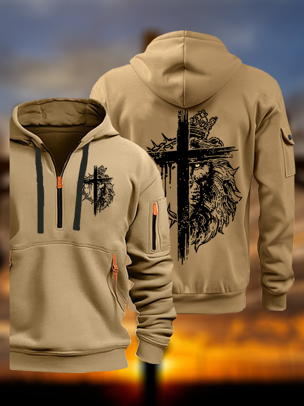 Lion of Judah Jesus God Christian Zipper Hoodies