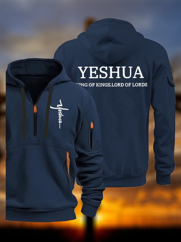 Yeshua King Of Kings Lord Of Lords Jesus God Christian Zipper Hoodies