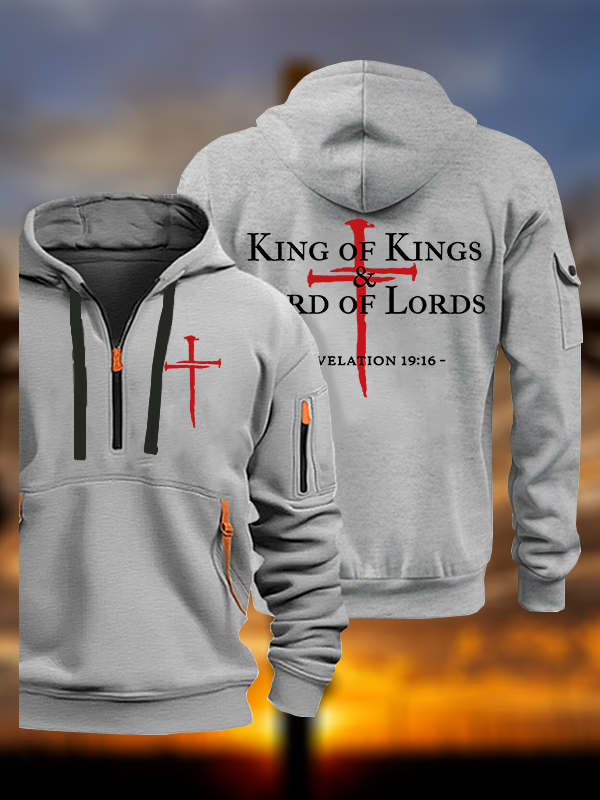 King of kings & Lord of Lords Jesus God Christian Zipper Hoodies