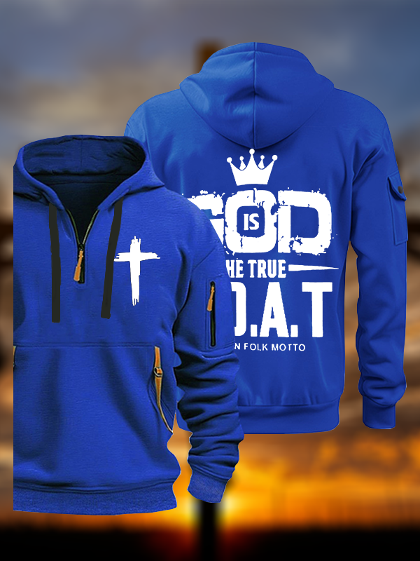 God The True G.O.A.T Jesus God Christian Zipper Hoodies
