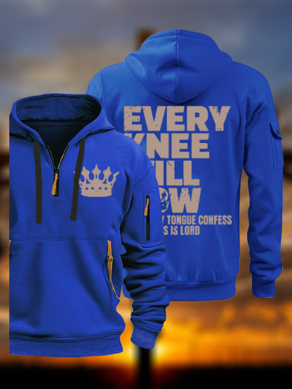 Every Knee Will Bow  Jesus God Christian Zipper Hoodies