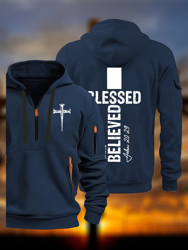 Blessed Jesus God Christian Zipper Hoodies