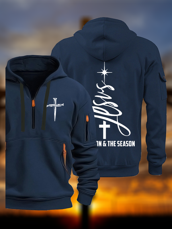 The Reason & The Season Jesus God Christian Zipper Hoodies