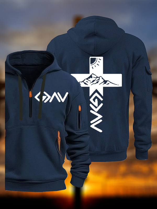 God is Greater than the Highs & Lows Jesus God Christian Zipper Hoodies