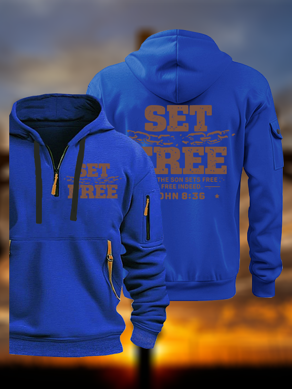 Set Free Jesus God Christian Zipper Hoodies