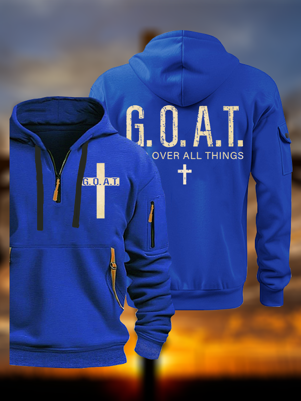 God over All Things Jesus God Christian Zipper Hoodies