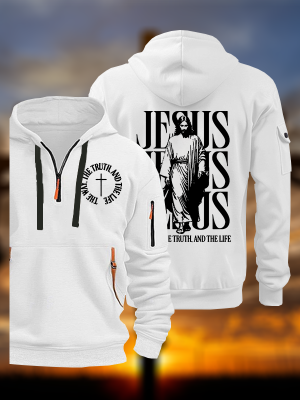 Jesus The Way The Truth And The Life  Jesus God Christian Zipper Hoodies