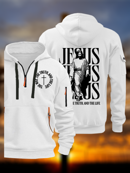 Jesus The Way The Truth And The Life  Jesus God Christian Zipper Hoodies