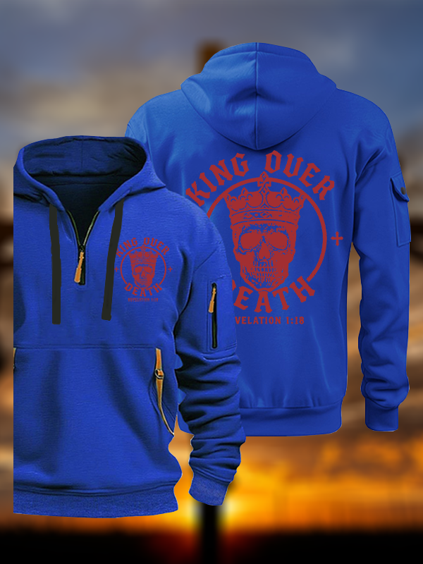 King Over Death Jesus God Christian Zipper Hoodies