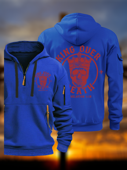 King Over Death Jesus God Christian Zipper Hoodies