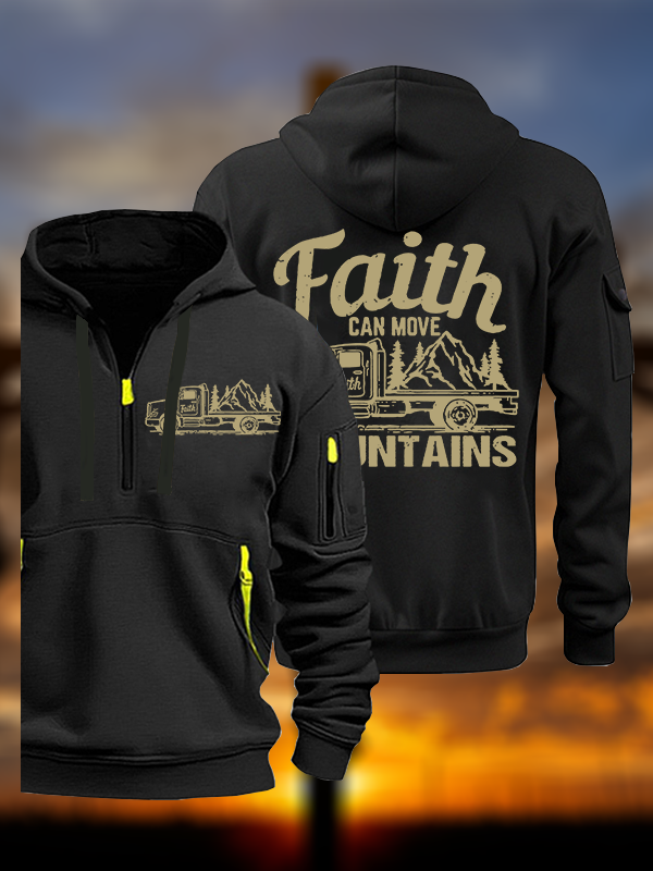 Faith Can Move Mountains Jesus God Christian Zipper Hoodies