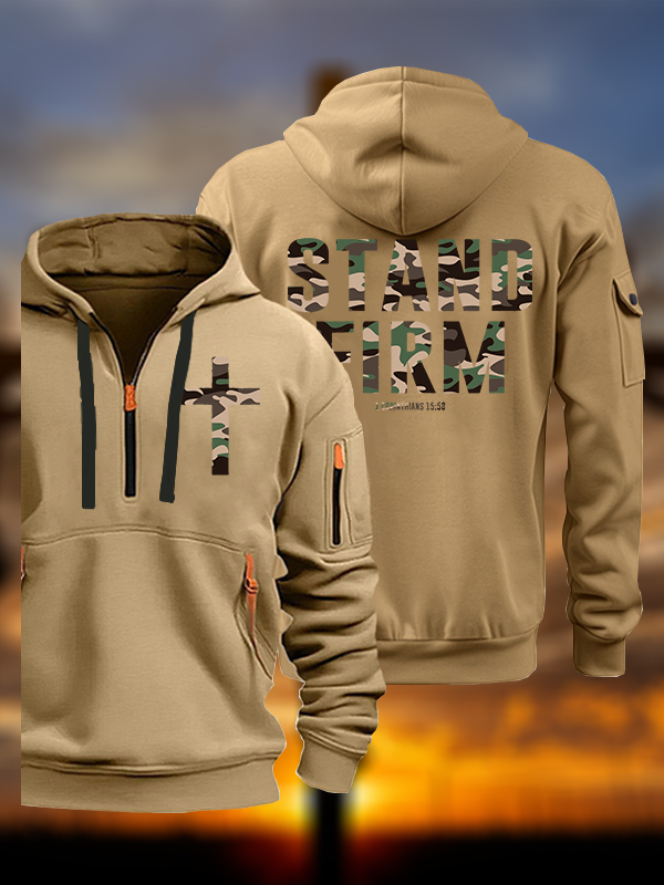 Stand Firm Jesus God Christian Zipper Hoodies