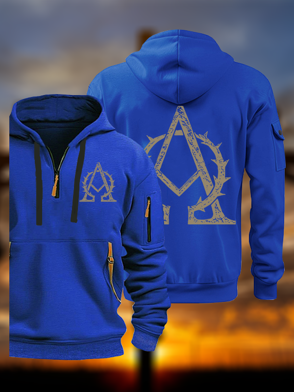 Alpha and Omega Jesus God Christian Zipper Hoodies