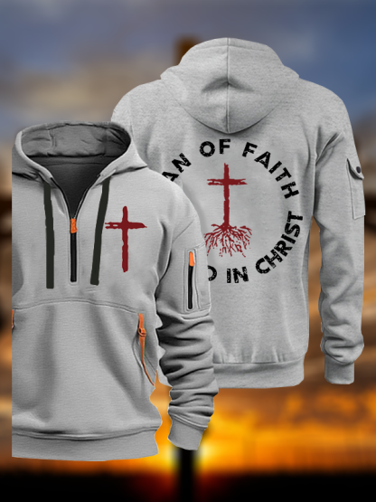 Man of Faith Jesus God Christian Zipper Hoodies