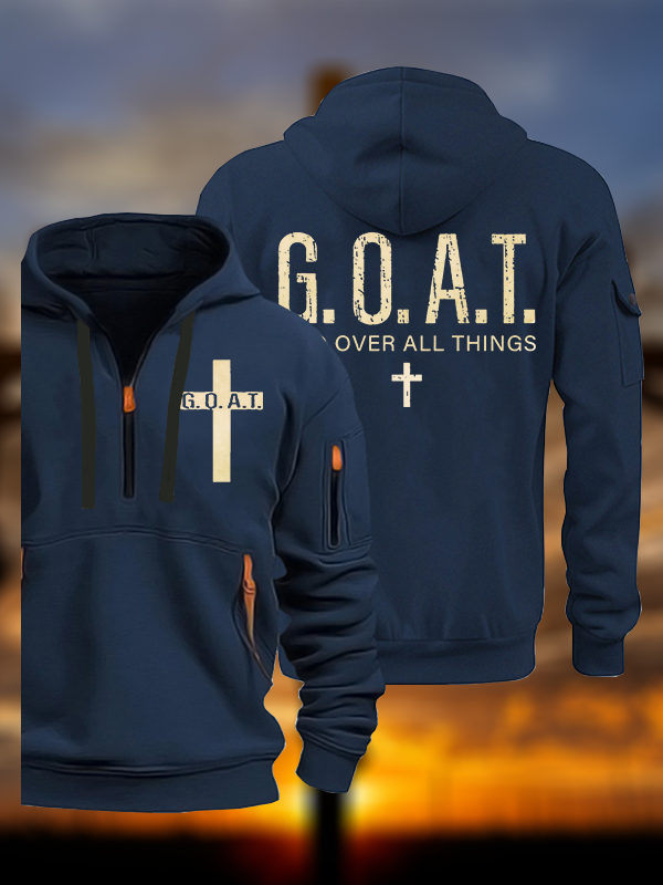 God over All Things Jesus God Christian Zipper Hoodies