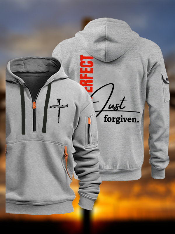 Not Perfect Just Forgiven Jesus God Christian Zipper Hoodies