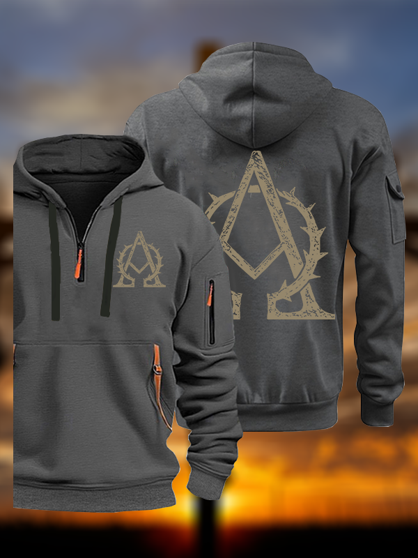Alpha and Omega Jesus God Christian Zipper Hoodies