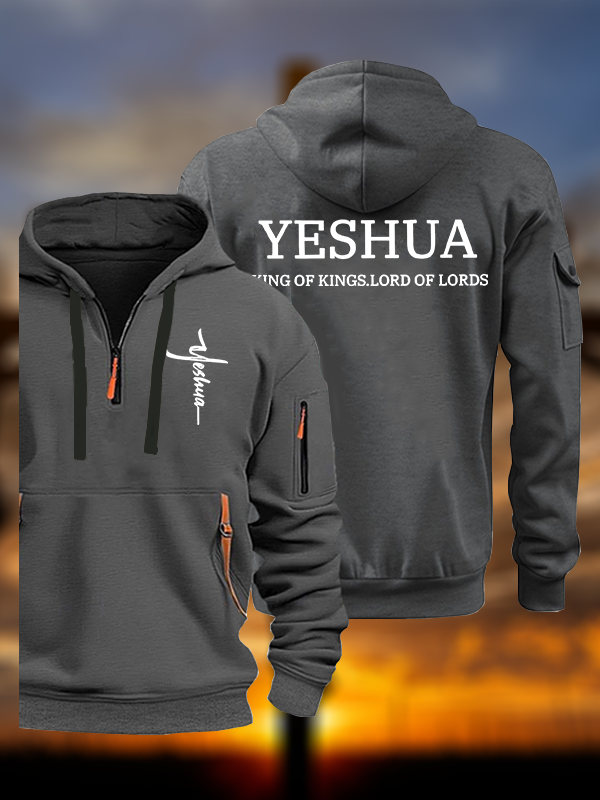 Yeshua King Of Kings Lord Of Lords Jesus God Christian Zipper Hoodies