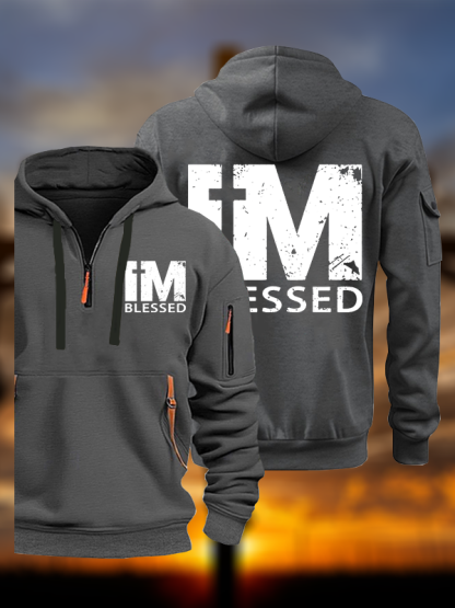 I'm Blessed Jesus God Christian Zipper Hoodies