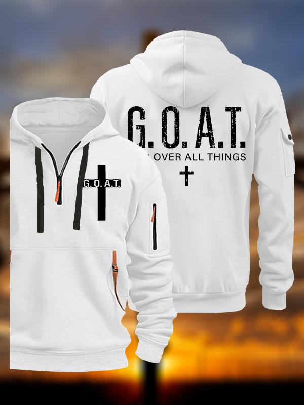 God over All Things Jesus God Christian Zipper Hoodies