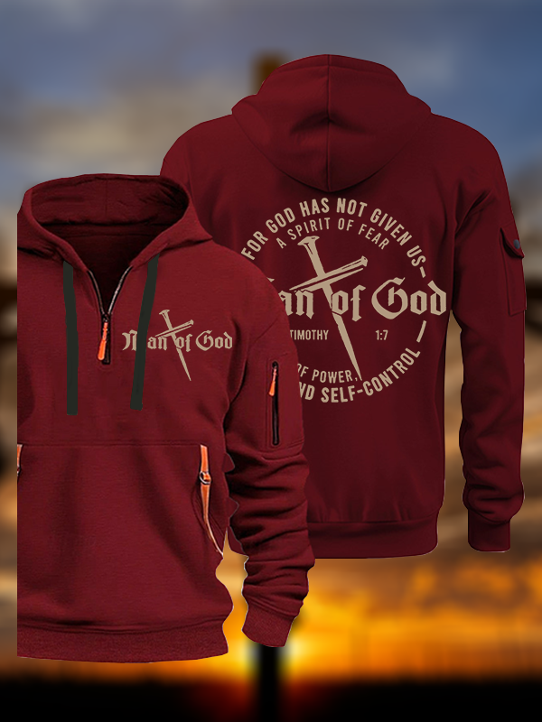 Man of God Jesus God Christian Zipper Hoodies