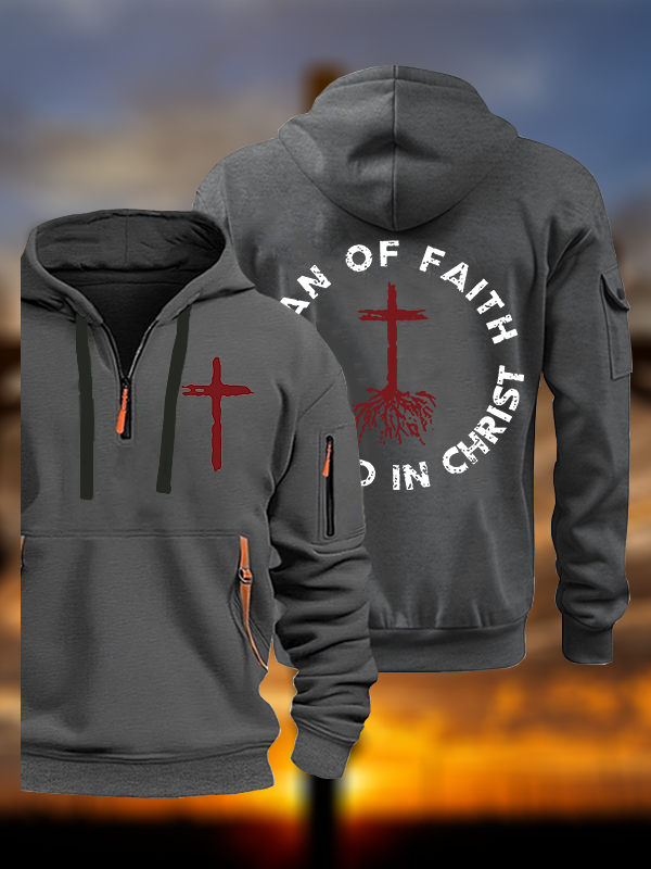 Man of Faith Jesus God Christian Zipper Hoodies