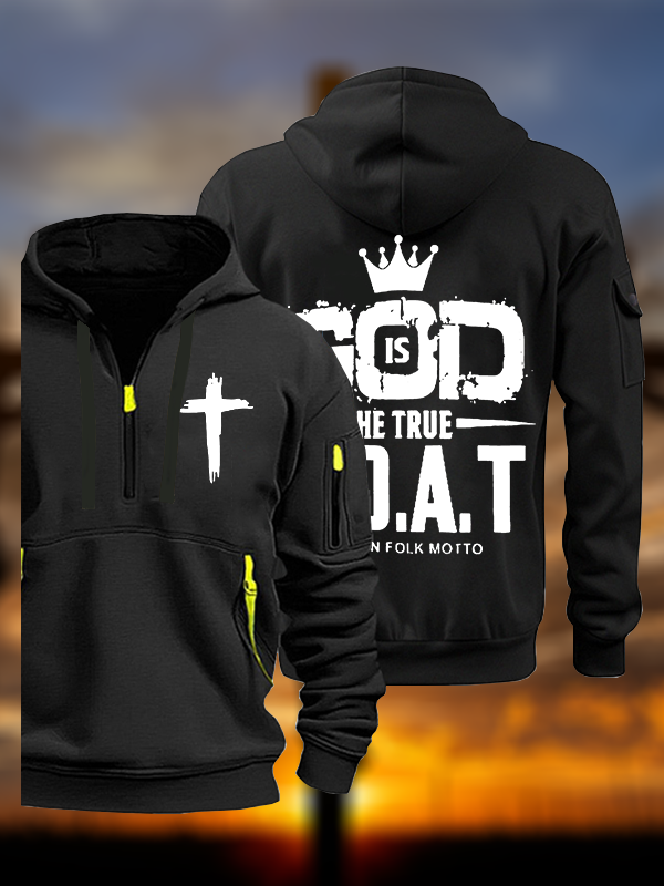 God The True G.O.A.T Jesus God Christian Zipper Hoodies