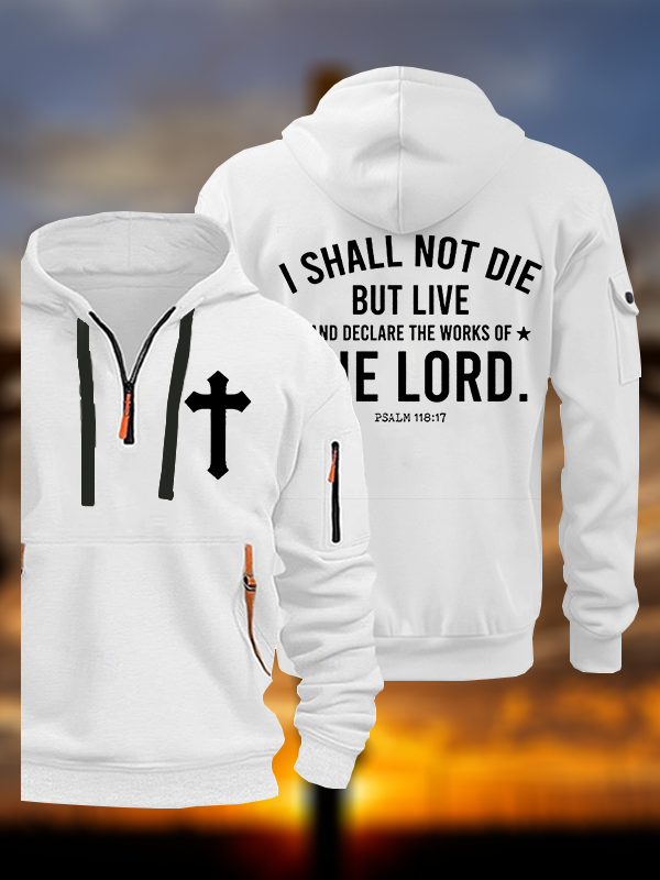 I Shall Not Die but Live Jesus God Christian Zipper Hoodies