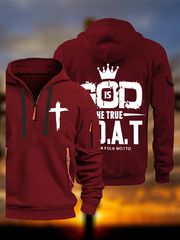 God The True G.O.A.T Jesus God Christian Zipper Hoodies