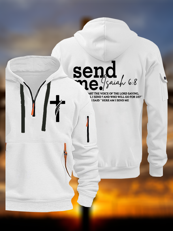 Send Me Isaiah 6:8 Jesus God Christian Zipper Hoodies
