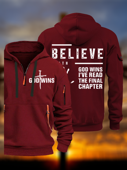 God Wins Jesus God Christian Zipper Hoodies