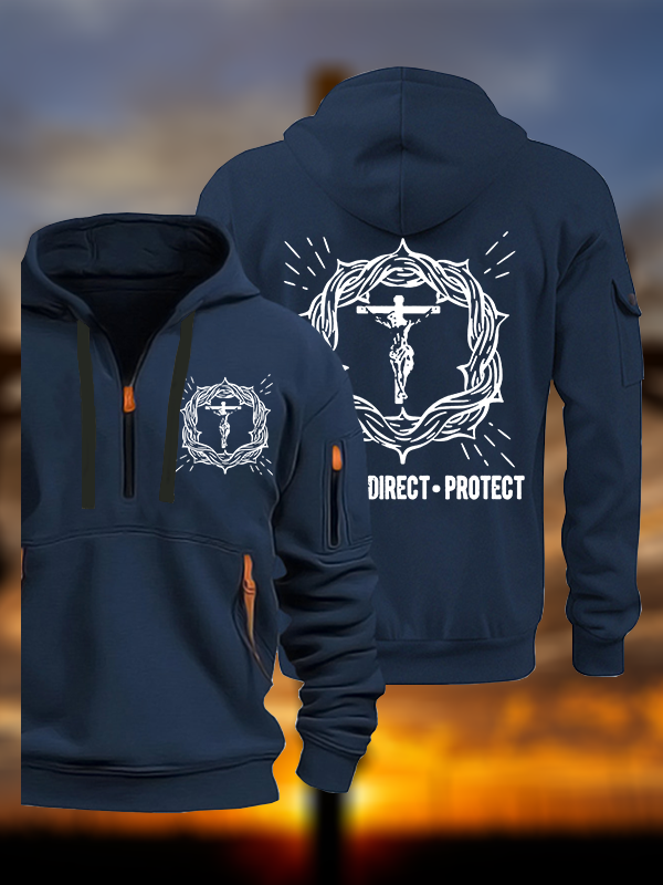 Correct Direct Protect Jesus God Christian Zipper Hoodies