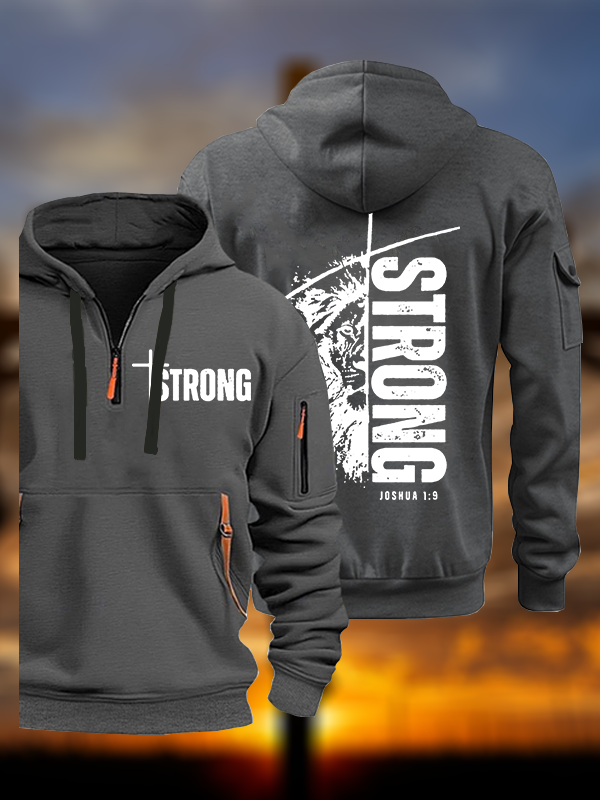 Strong Lion of Judah Jesus God Christian Zipper Hoodies