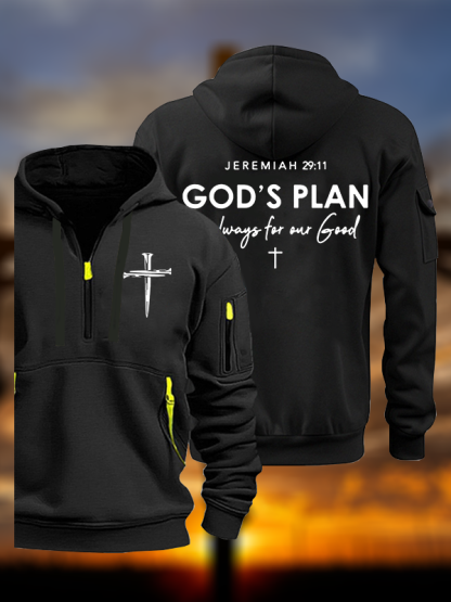 God's Plan is Always for Our Good  Jesus God Christian Zipper Hoodies