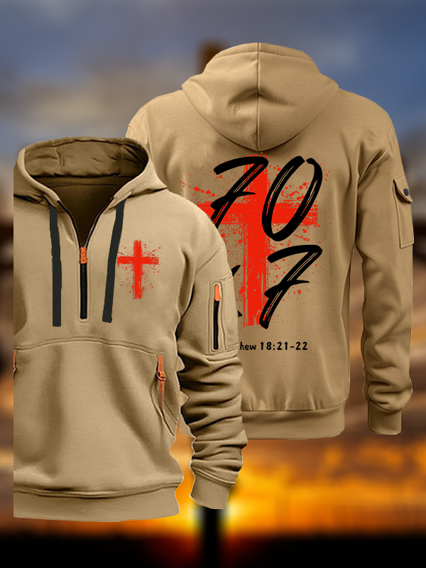 Matthew 18:21-22 Jesus God Christian Zipper Hoodies