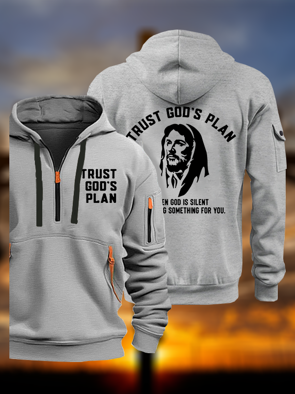 Trust God's Plan Jesus God Christian Zipper Hoodies