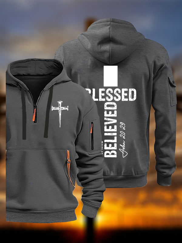 Blessed Jesus God Christian Zipper Hoodies