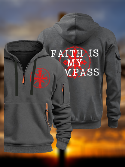 Faith Is My Compass Jesus God Christian Zipper Hoodies