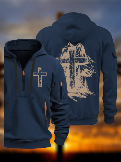 Faith Over Mountains Jesus God Christian Zipper Hoodies