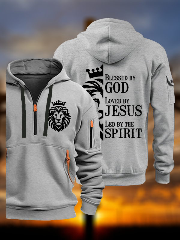 Blessed Loved Led Jesus God Christian Zipper Hoodies