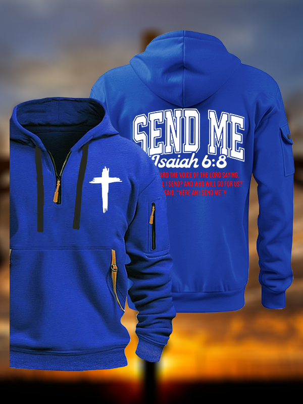 Send Me Isaiah 6:8 Jesus God Christian Zipper Hoodies