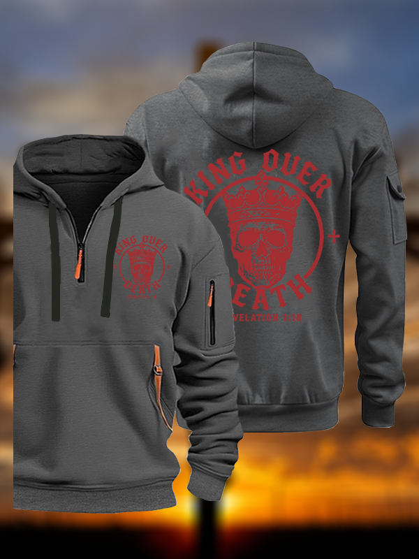 King Over Death Jesus God Christian Zipper Hoodies