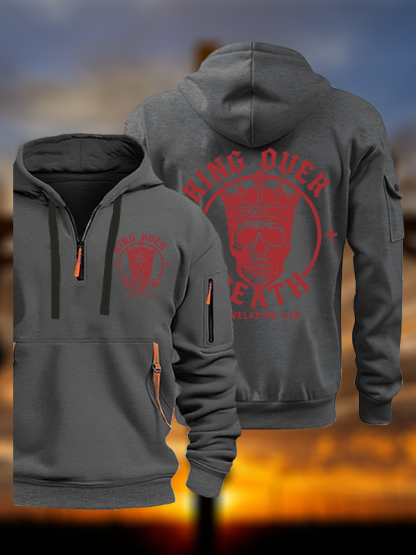 King Over Death Jesus God Christian Zipper Hoodies