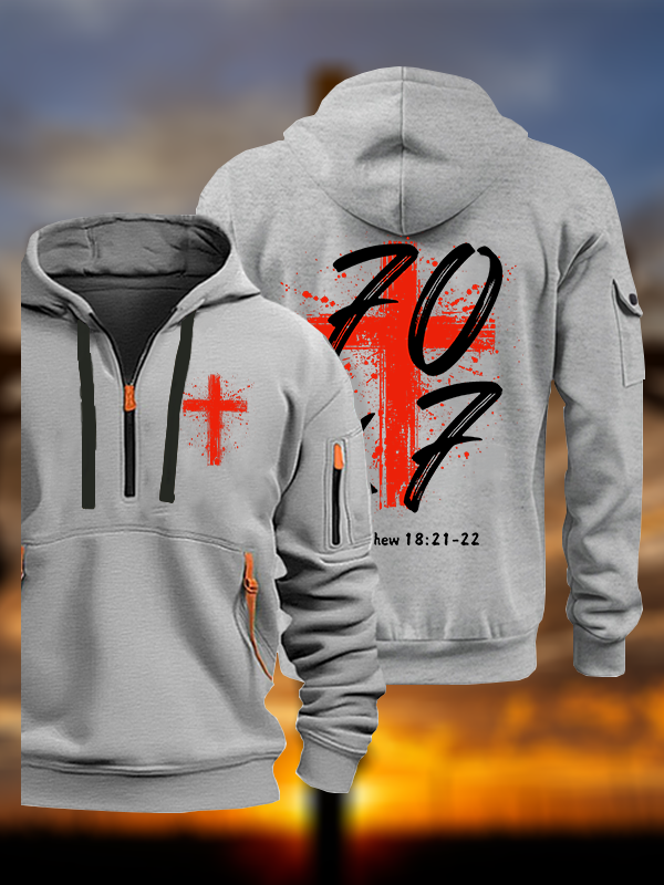 Matthew 18:21-22 Jesus God Christian Zipper Hoodies