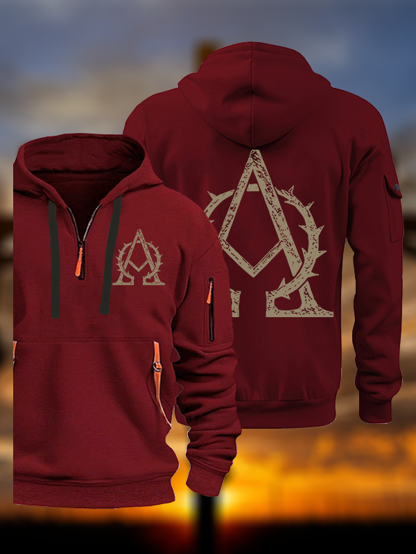 Alpha and Omega Jesus God Christian Zipper Hoodies
