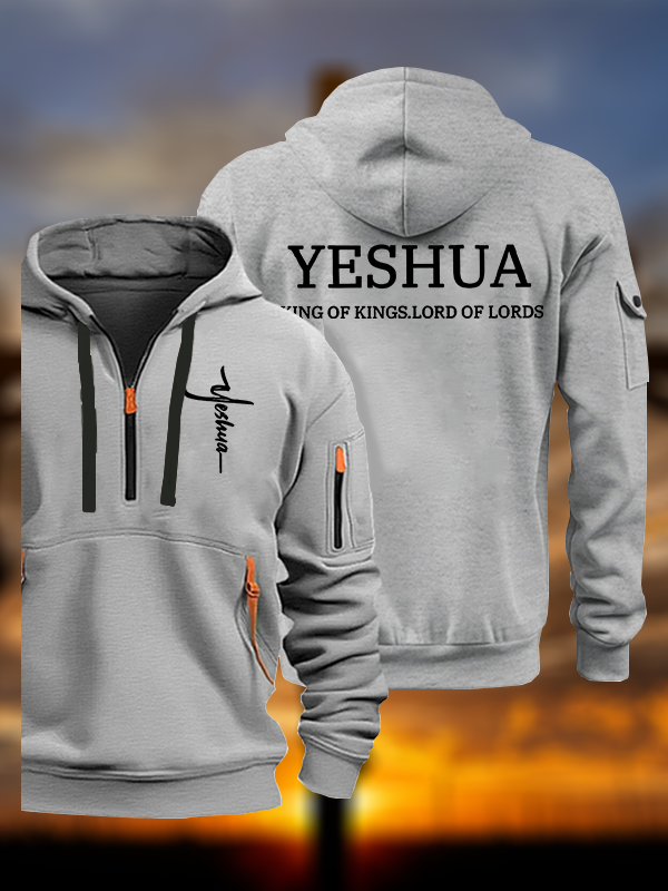 Yeshua King Of Kings Lord Of Lords Jesus God Christian Zipper Hoodies